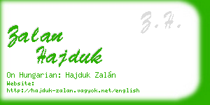 zalan hajduk business card